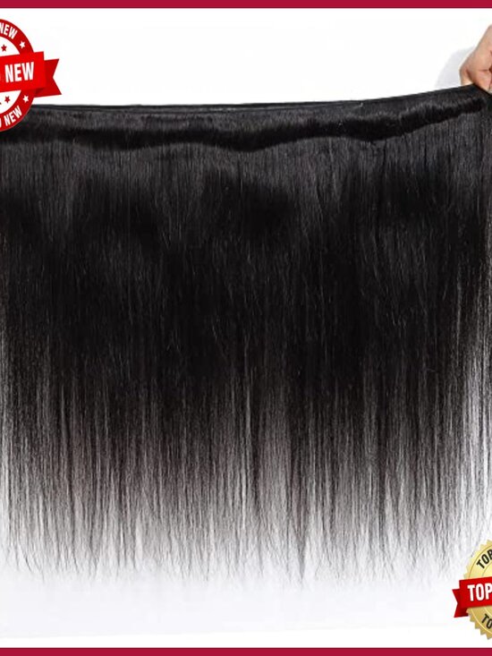 Brazilian Virgin Straight Human Hair Extensions 3 Bundles 26-30 Inch main image 5